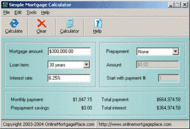 Simple Mortgage Calculator screenshot